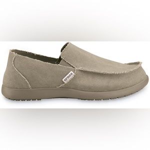 Men’s Crocs Khaki Tan Santa Cruz Slip-on Casual Shoe